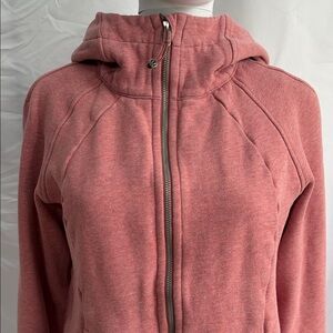lululemon Scuba Hoodie Full Zip Sweatshirt – Rose Pink – Size 12